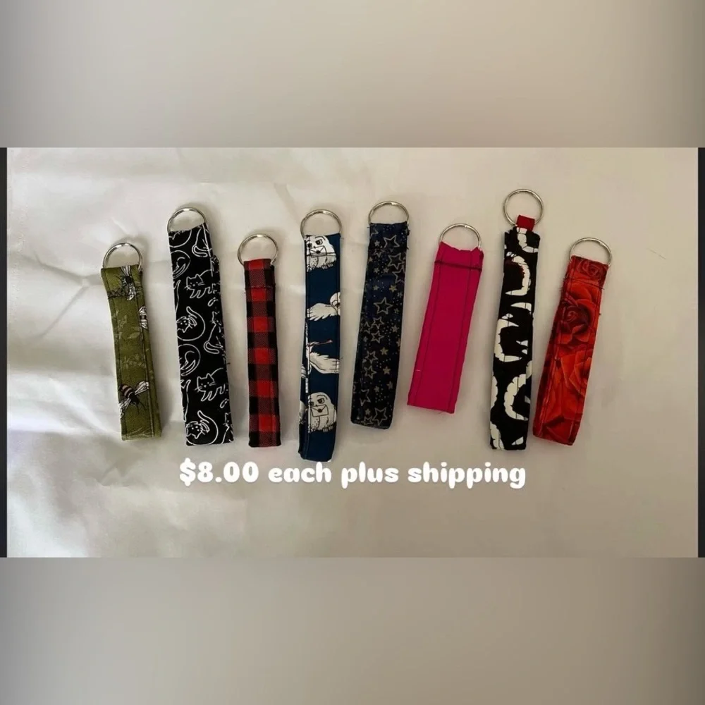 Colorful Patterned Keychain Holders
